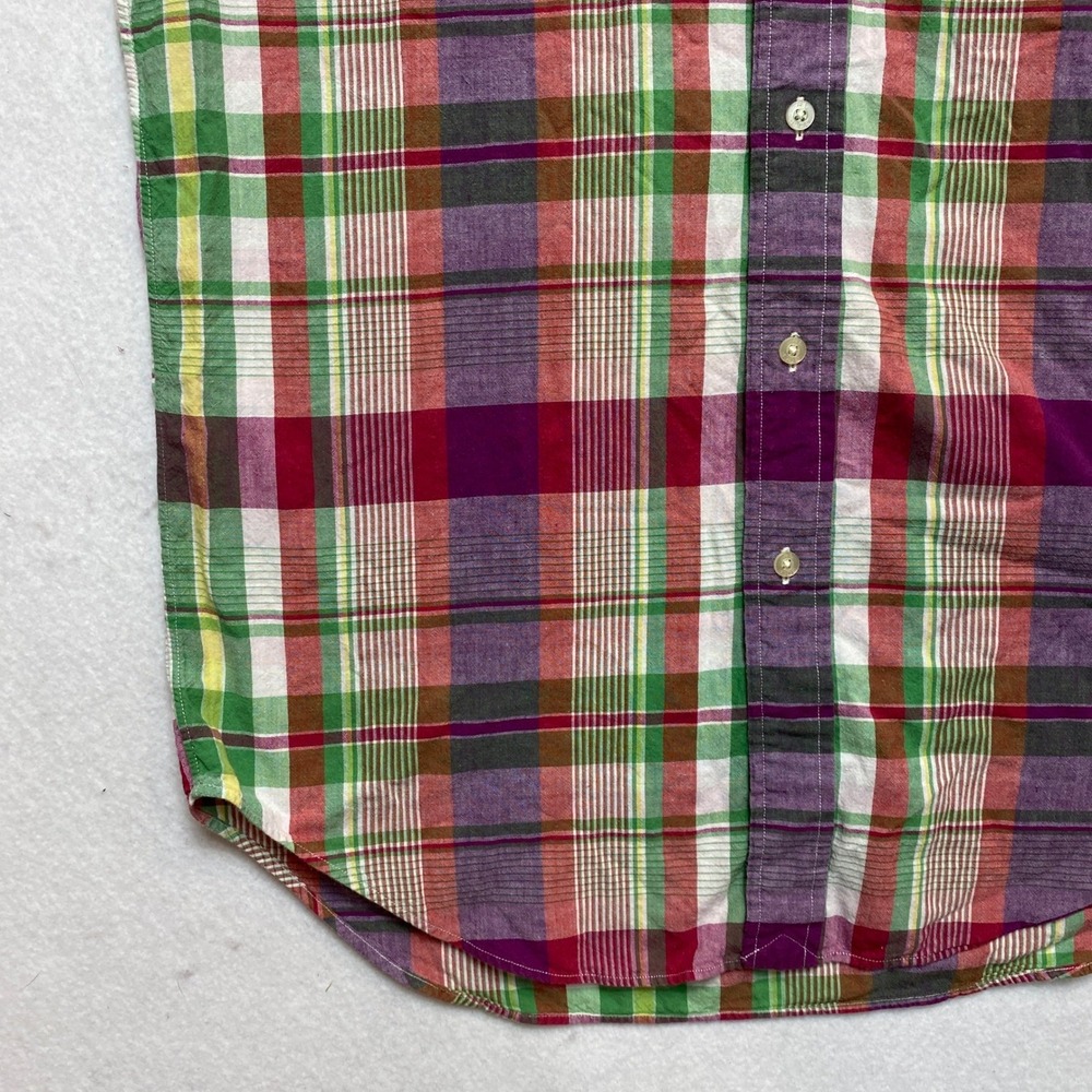 Ralph Lauren Shirt Mens Size Small Red Green Short Sleeve Button Down Golf - Picture 4 of 7